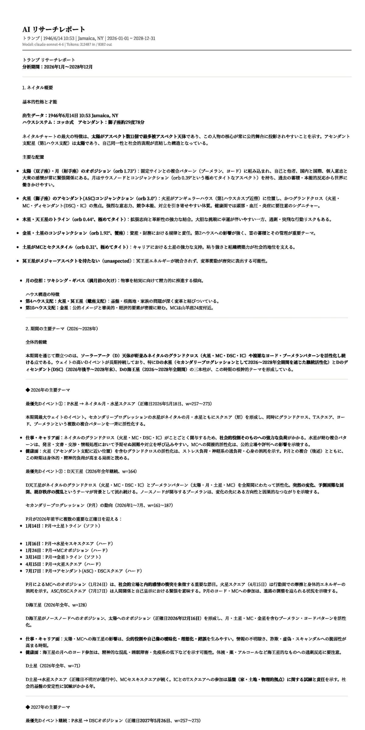 AI鑑定レポート